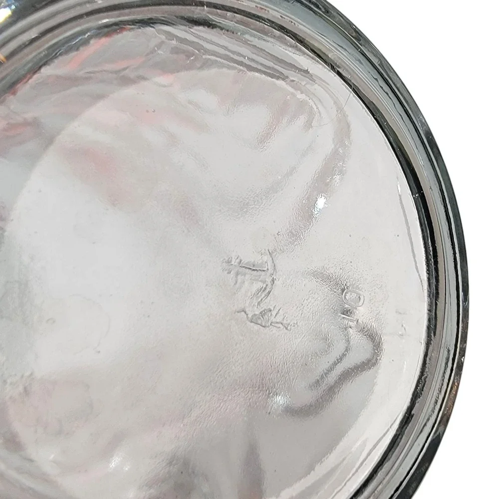 Anchor Hocking‎ Clear Glass Screaming Tiki  Face Tumbler 6